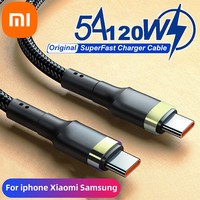 Xiaomi PD 120W Fast Charging For iPhone 15 Plus Pro Max USB C TO USB Type C Cable For Samsung S24 Xiaomi 14 Quick Fast Charger
