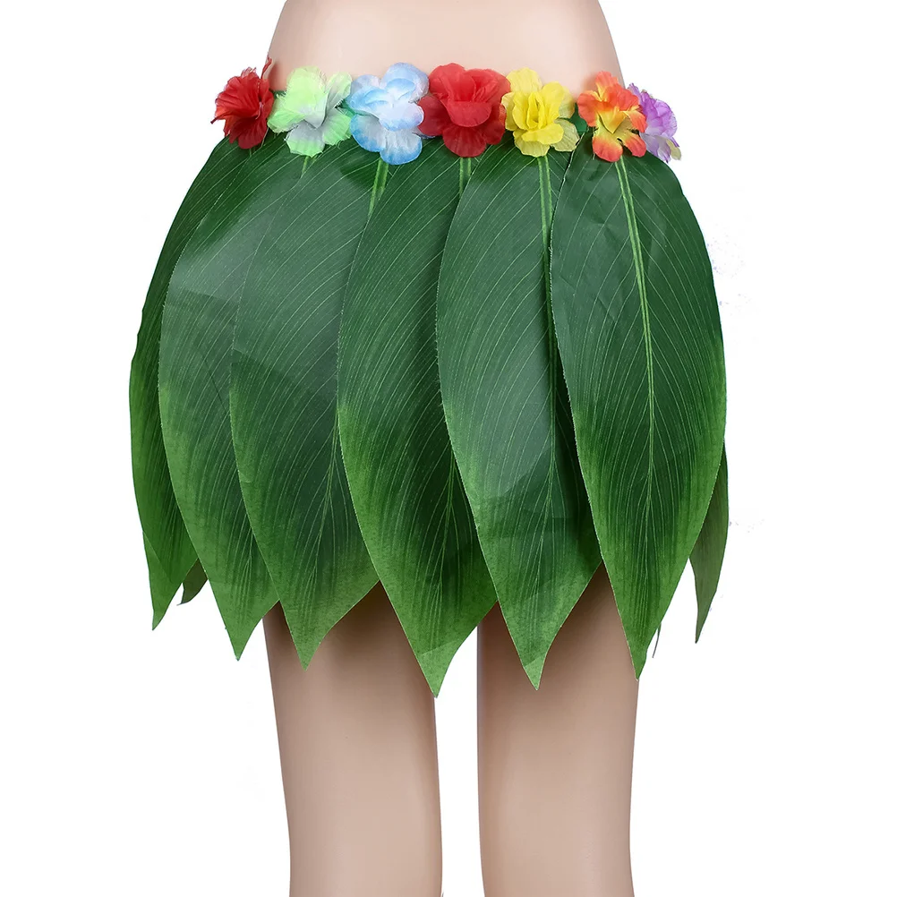 

Classic Pattern Adults Hawaiian Grass Dance Skirt for Beach Party Wearing Decoration(Green 72cm in Waist)