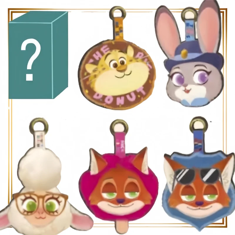 

Официальная настоящая слепая коробка Zootopia, плюшевая подвеска, настольное украшение, коробка-сюрприз, Джуди Ник, экшн-фигурка, игрушка, аниме, праздничные подарки