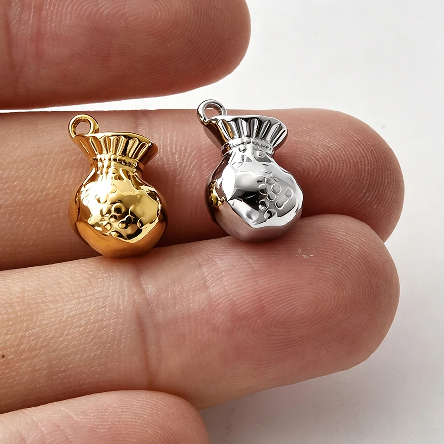 5 Stück Niedliche Tier-Serie Anhänger Hund Vogel Vergoldet 3D Edelstahl Charms für DIY Schmuckzubehör im Ofen Wasserdicht – Detail 3