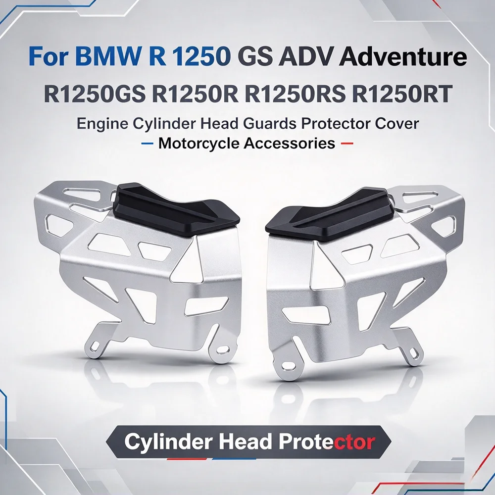 For R1250GS Engine Cylinder Head Guards Protector Cover For BMW R 1250 GS ADV Adventure  R1250 RS RT R1250RS R1250R Accessories