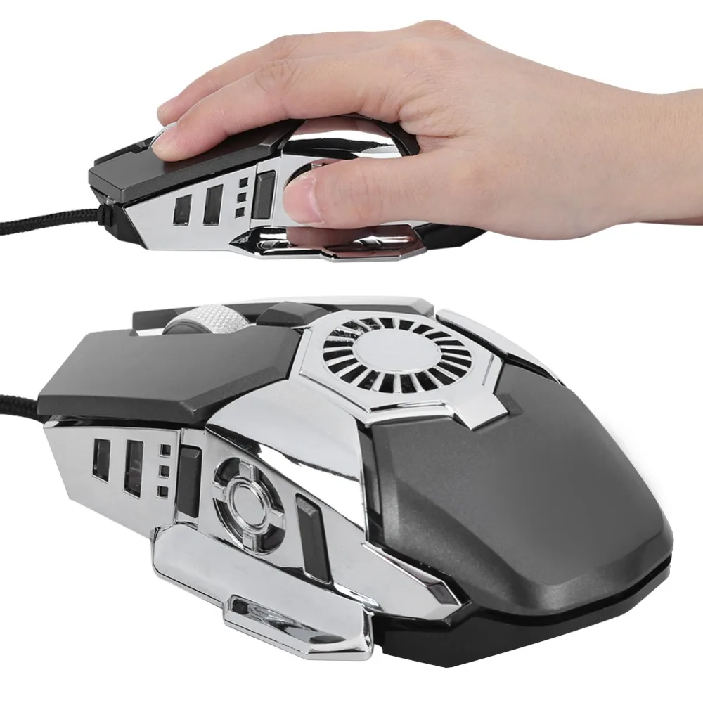High Performance 6 Buttons Gaming Mouse RGB Lighting Backlit Design RGB Mouse Wired Connection Wired Mouse Gaming