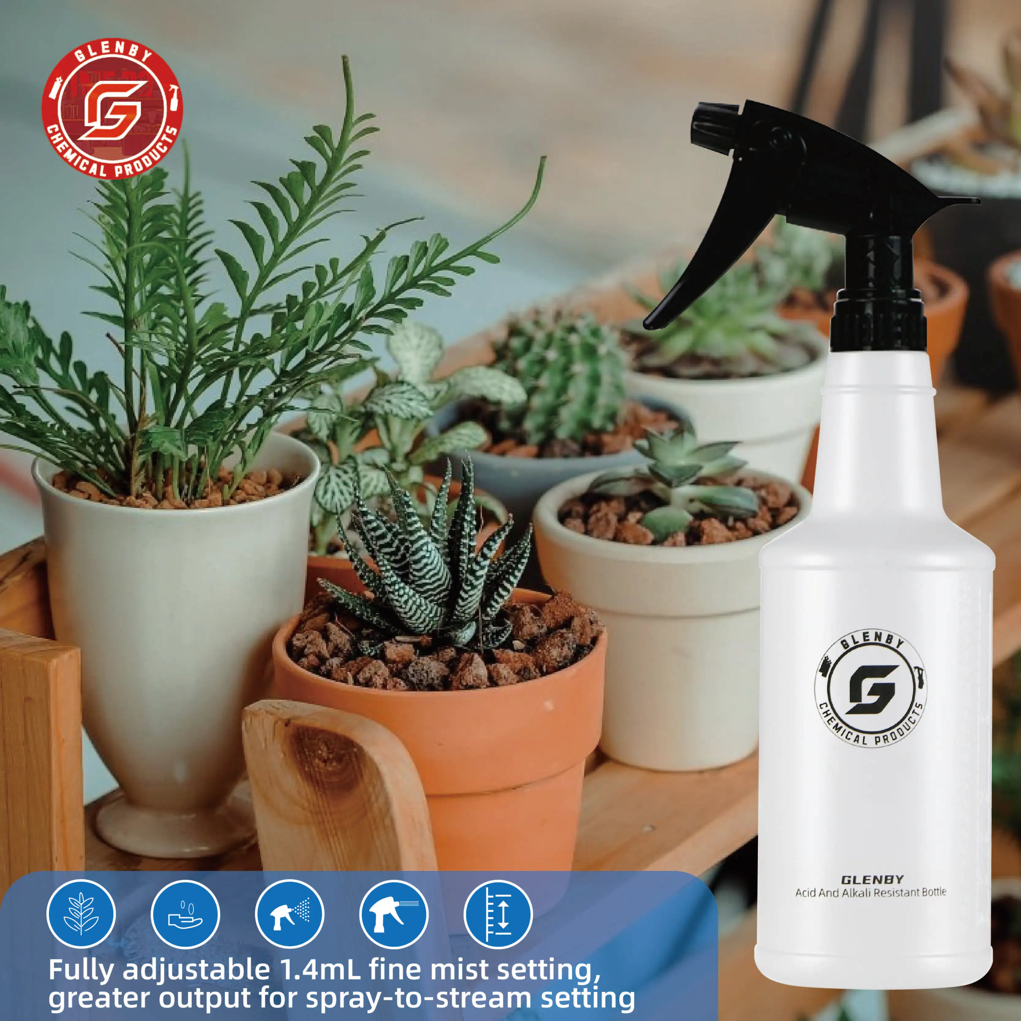 زجاجة رذاذ تنظيف السيارة؛ زجاجة رذاذ سقي النباتات؛ زجاجة رذاذ تنظيف المنزل.