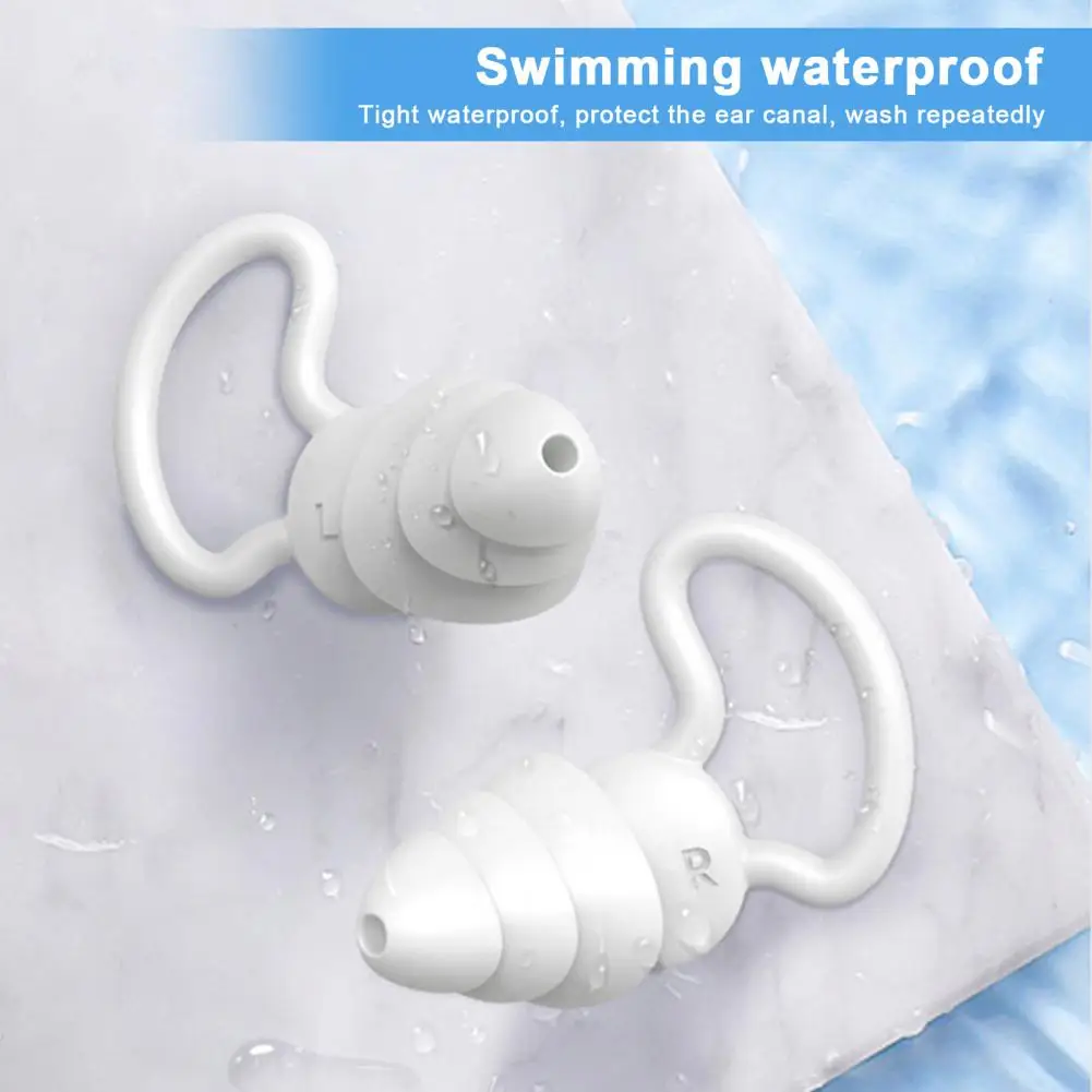 

Ergonomic Swimming Earplugs Reusable Hearing Protection Excellent Concert Swimming Noise Reduction Earplugs