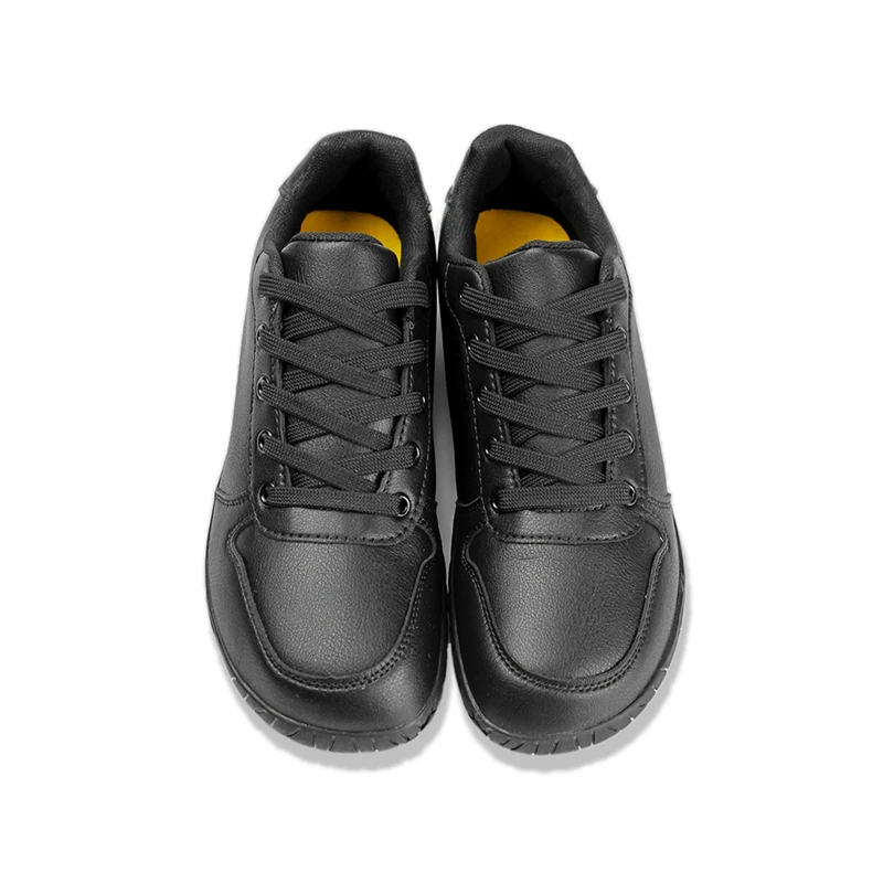 ZZFABER Sneakers a piedi nudi Scarpe in pelle da donna Sneakers casual classiche da uomo Calzature sportive comode unisex Scarpe bianche