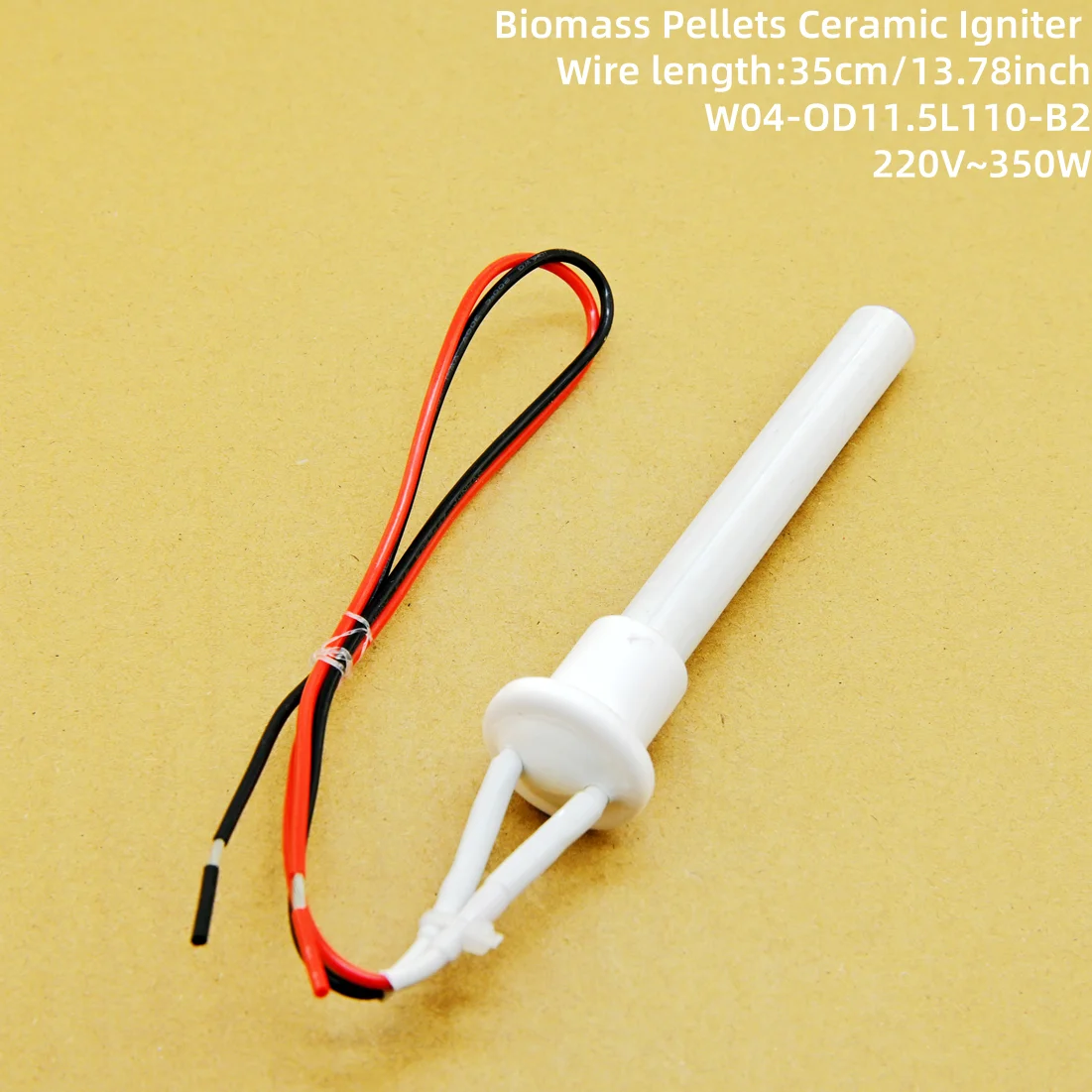 

220V 350W Ceramic Igniter wood pellet oven Ignition rod, biofuel heater fast Ignition energy saving, high efficiency