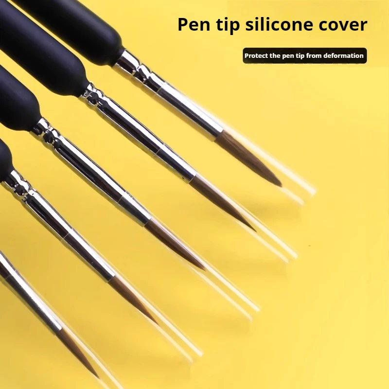 4/5/11pcs Miniature Hook Line Pen Art Painting Brushes Extra Fine Soft Hand Painted 00000 Brush For Gouache Watercolor Oil Paint image 4