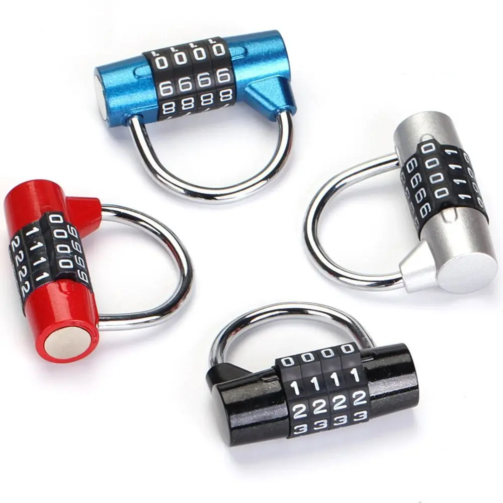 4 Digit Password Combination Lock Anti-Theft Dormitory Cabinet Lock Portable Travel Suitcase Luggage Padlock Security Tools