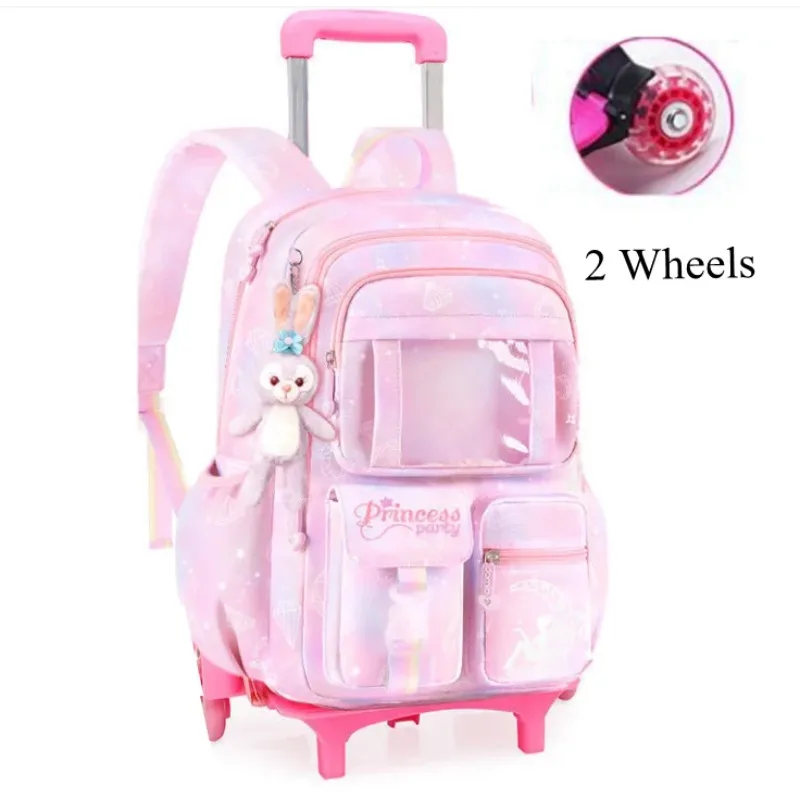 School Rolling Backpack Bags Wheeled Backpack for Girls Trolley Bag for Girls School Bag Wheels for Girl