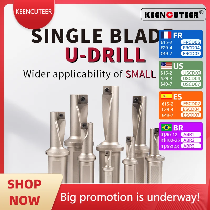 

TCAP U Drill 2.25D 3.25D XCMT Inserts Multi-Functional Violence Drill Drilling Boring One Quick Drill CNC Lathe Water Jet Drill
