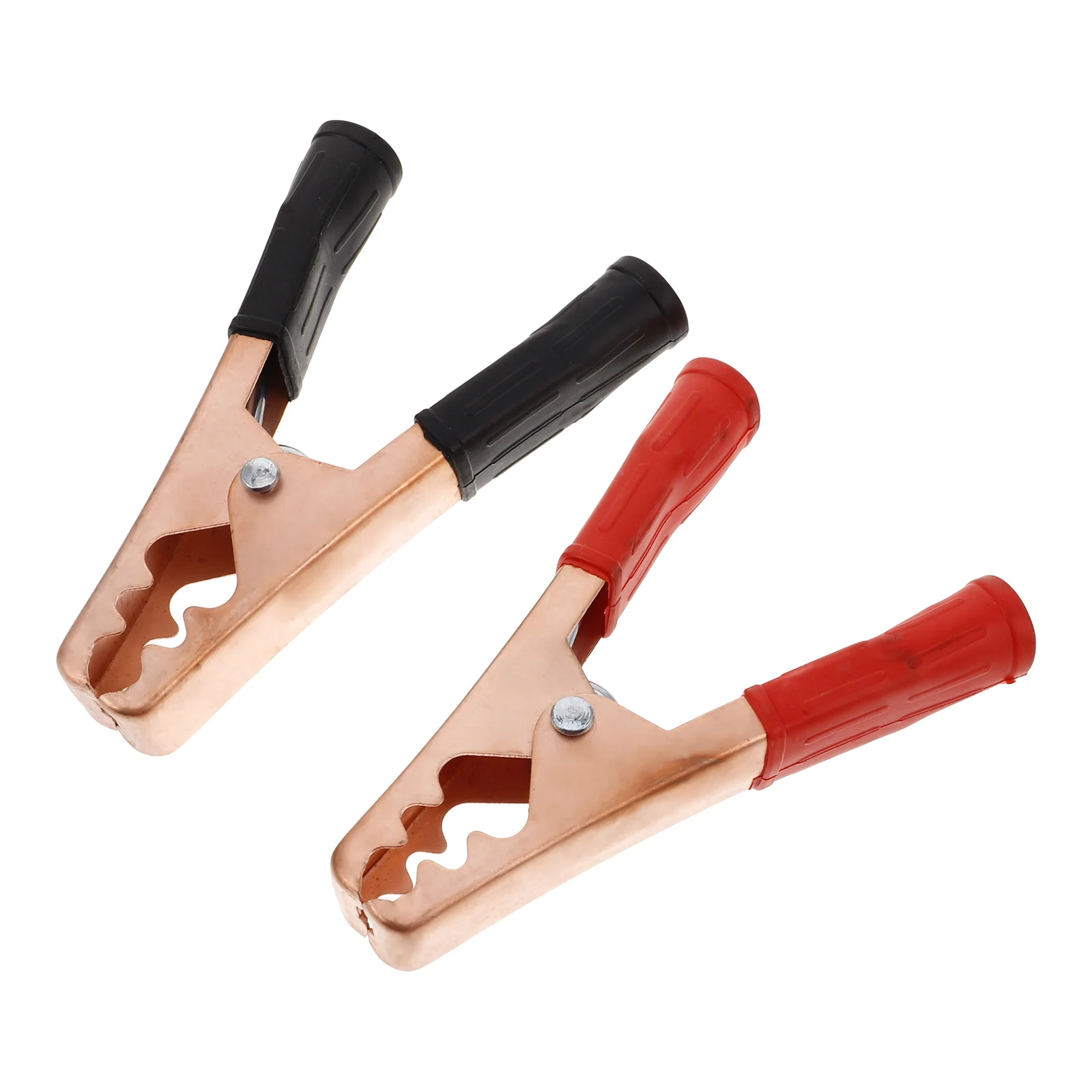 2 قطعة الثقيلة كابل قافز المشابك التمساح كليب المشابك لسيارة كاتب سلك الداعم الكابلات أداة السلطة المشبك