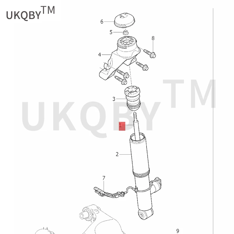 Applicable to Vo lv o  S90 18  Suspension rod fixing bracket swing arm base