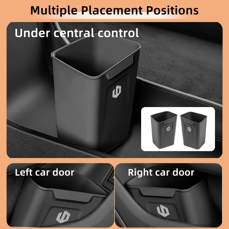 Silicone Car Interior Storage Box Portable Garbage Can Organizer Accessories For Leapmotor Leap Motor C01 C10 B10 C11 T03 S01
