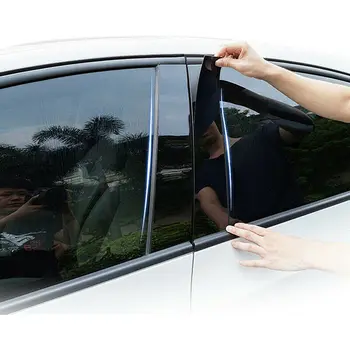 10片裝馬自達3/Axela碳纖維車窗立柱門飾條裝飾貼紙(2014-2018款)外觀配件 6 最佳銷售 馬自達3車門飾條 - №4