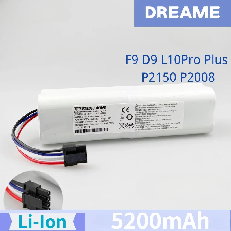 

Suitable for The F9 D9 L10Pro Plus P2150 P2008 Universal Lithium Battery 14.8V 5200mAh Accessories & Parts Consumer Electronics