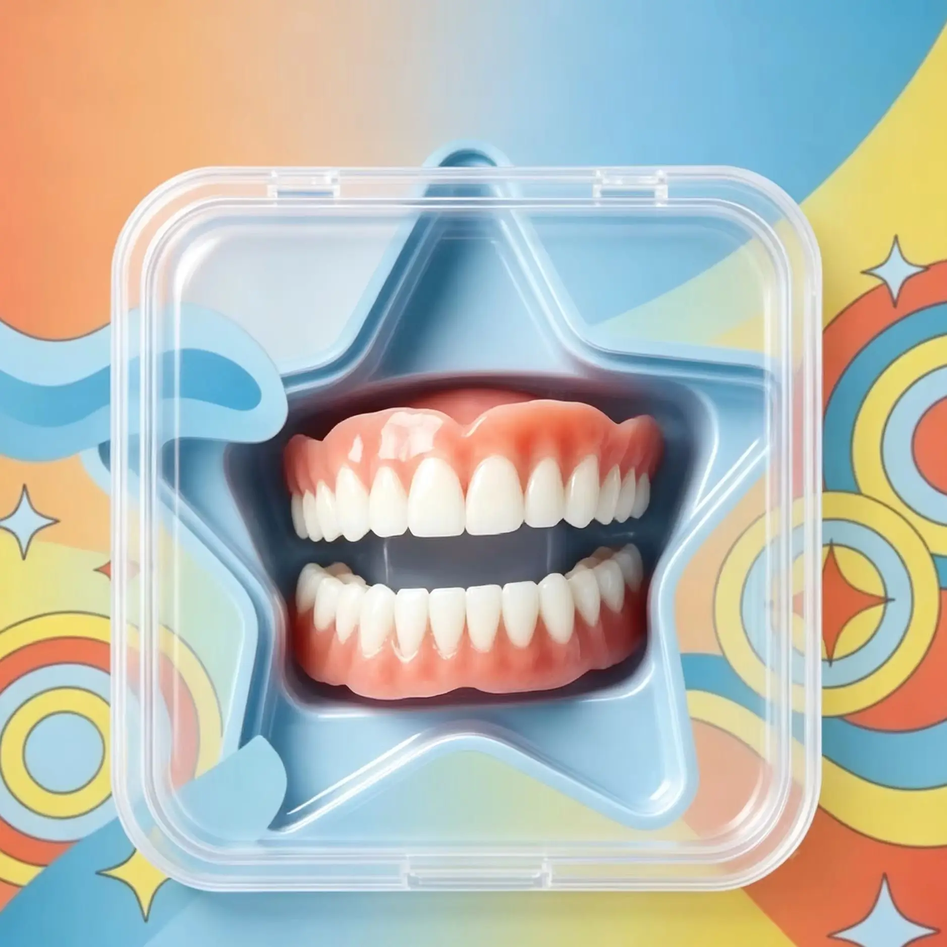 Adult Adjustable Dentures Teeth Set Fake Teeth Portable Wholesale full mouth denture sample models and elderly full mouth