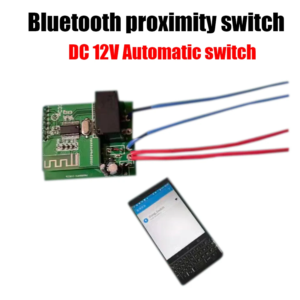 Interruptor de Proximidade sem Fio Bluetooth para Telefone Controle Automático do Relé Conexão Automática dc 12v