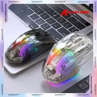 Attack Shark X2 Pro Gaming Mouse Wireless Bluetooth Tri-Mode Magnetic Charging Mouse RGB Lights Transparent Battery Indicator