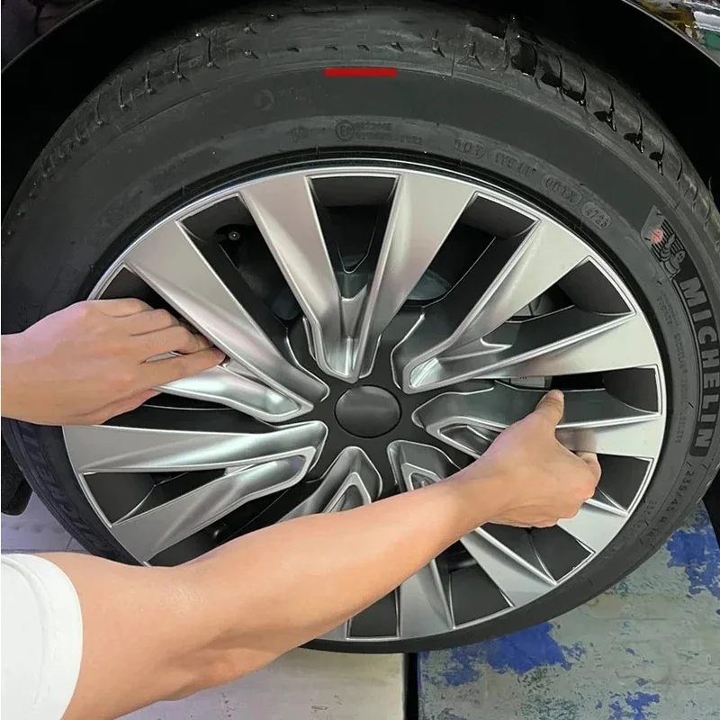 High Quality 18 Inch Performance Style Full Wheel Cover Hub Caps 4Pcs Set Fit 2024 To 2026 Vehicle Styling Parts