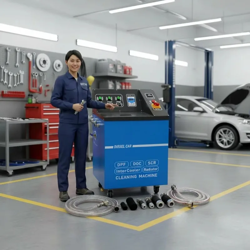 Customized DPF Diesel Particulate Filter Cleaning Machine With DOC/SCR Technology AC 220V For Cars Model