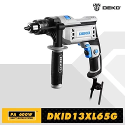 DEKO DKID13XL65G professional grade impact drilll 220V, 2 Functions Drill Screwdriver Electric Tool Power Tool (DKID Series)