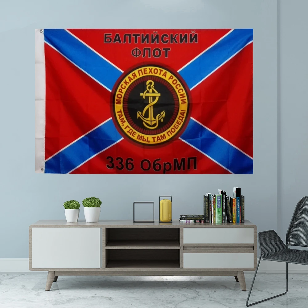 

Russian Navy Baltic Fleet Marines Separate Battalion Flag Graphic Custom Printed Hanging Decoration Sport Banner 3X5FT 90X150CM