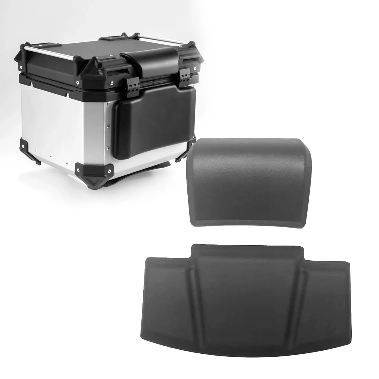 Motorcycle Passenger Backrest Pad Storage Box Back Cushion Easy Installation Motorcycle Accessory Luggage Case Back Cushion