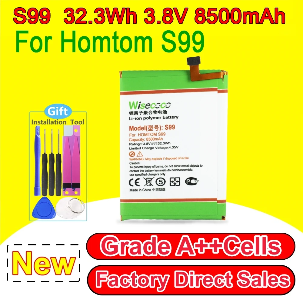 High Quality Phone Battery For HOMTOM S99 V685780P Mobile Phone Built‑in Battery Repair Part