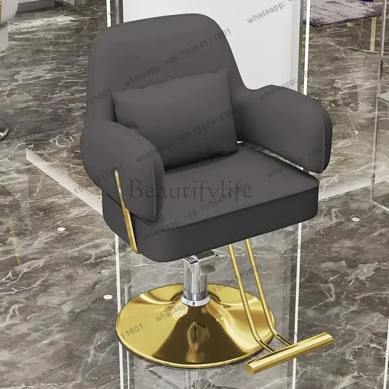 

Classic Hidraulic Barber Chair Designed Aesthetic Modern Salon Barbershop Chair Nordic Equipment Cadeira De Barbeiro Furniture