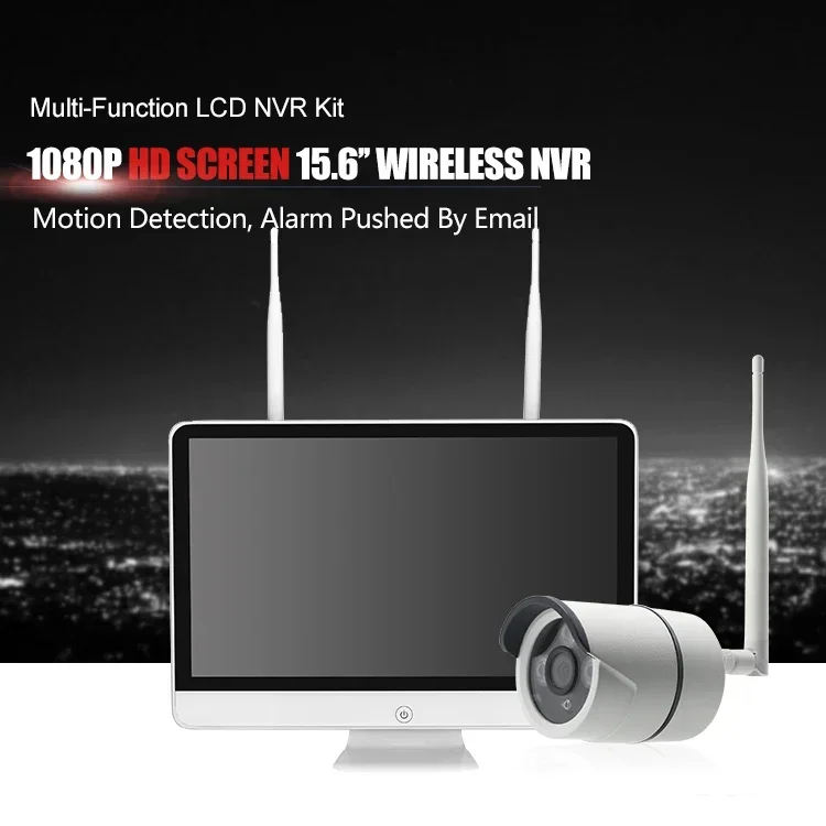 

4Ch 1080P 2-Way Audio Floodlight Color Long Range Wifi Cctv Camera System Mobile Security Surveillance Cctv Camera Set