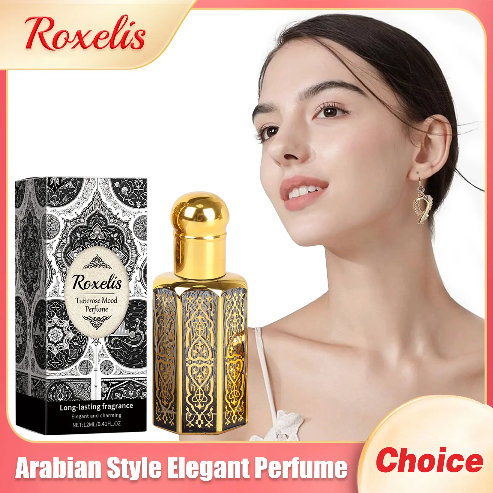 

Arabian Style Elegant Roller Perfume Lasting Floral Scent Stimulating Flirting Fragrance Essential Oil Women Pheromone Perfum ﻿