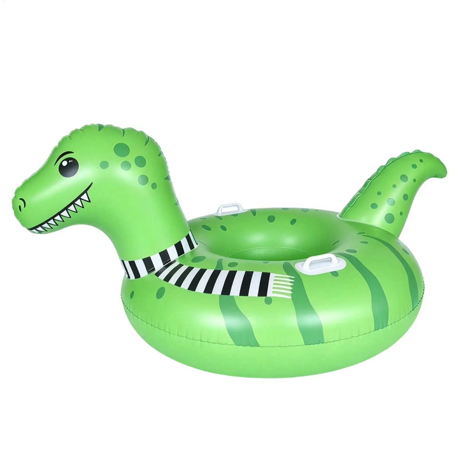 Snow Sled Cartoon Dinosaur Winter Sledding Toys With Handles Inflatable Snow Tube For Kids Adults Boys Girls Family Activities