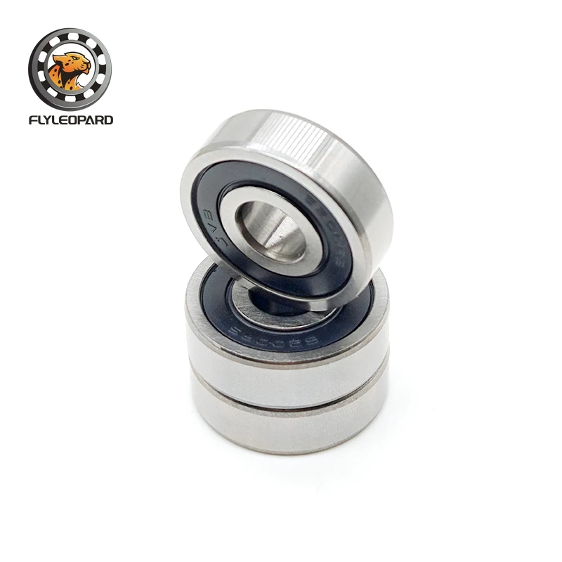 2PCS Bearing  6200RS 6201RS 6202RS 6203RS 6204RS 6205RS Double Rubber Sealing Cover Deep Groove Ball Bearings  ABEC-7