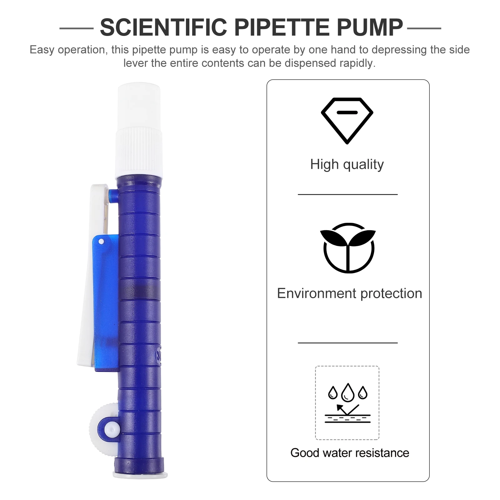 

Pipeline Liquid Extractor Pipette Pump Plastic Scientific Labs Tool PP Suction Instrument