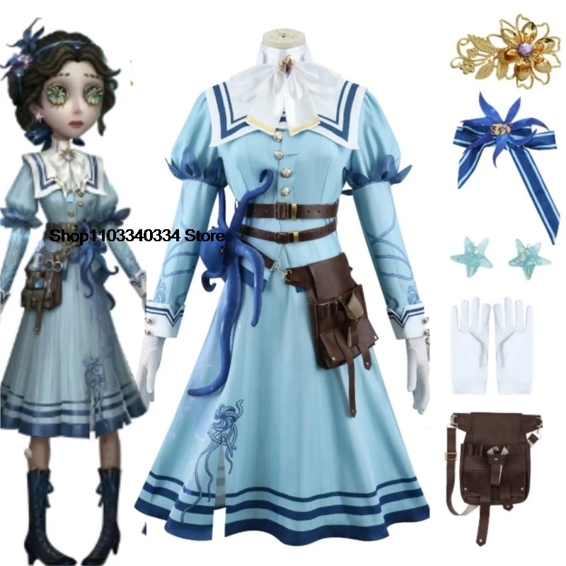 

Identity V Emily Dyer Doctor Cosplay Costume Game Gorgeous Uniform Preserved Flower Cosplay Props Headwear Belt Bag Accessories