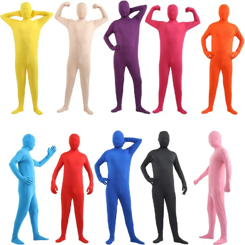 New loween Invisible Costume Breathable Adult Men's One-Piece Bla Clothes Women's Invisible Transformation Suit Outfit