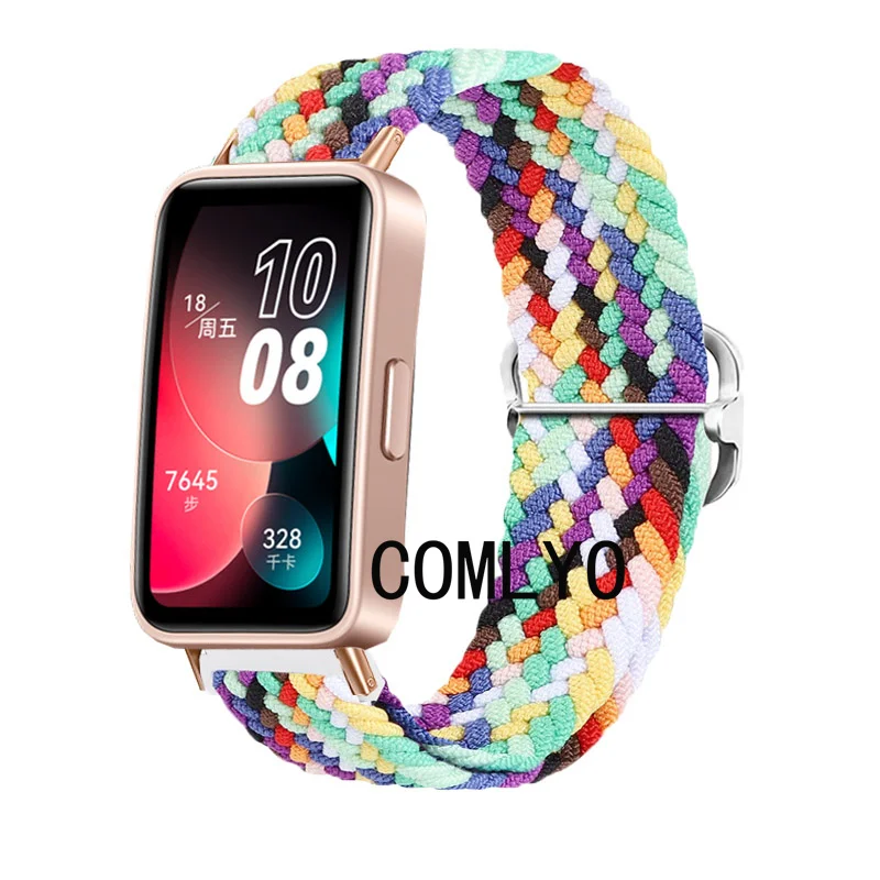 For Huawei Band 9 Strap Nylon Belt Adjustable Soft Wristband Bracelet Screen protector film