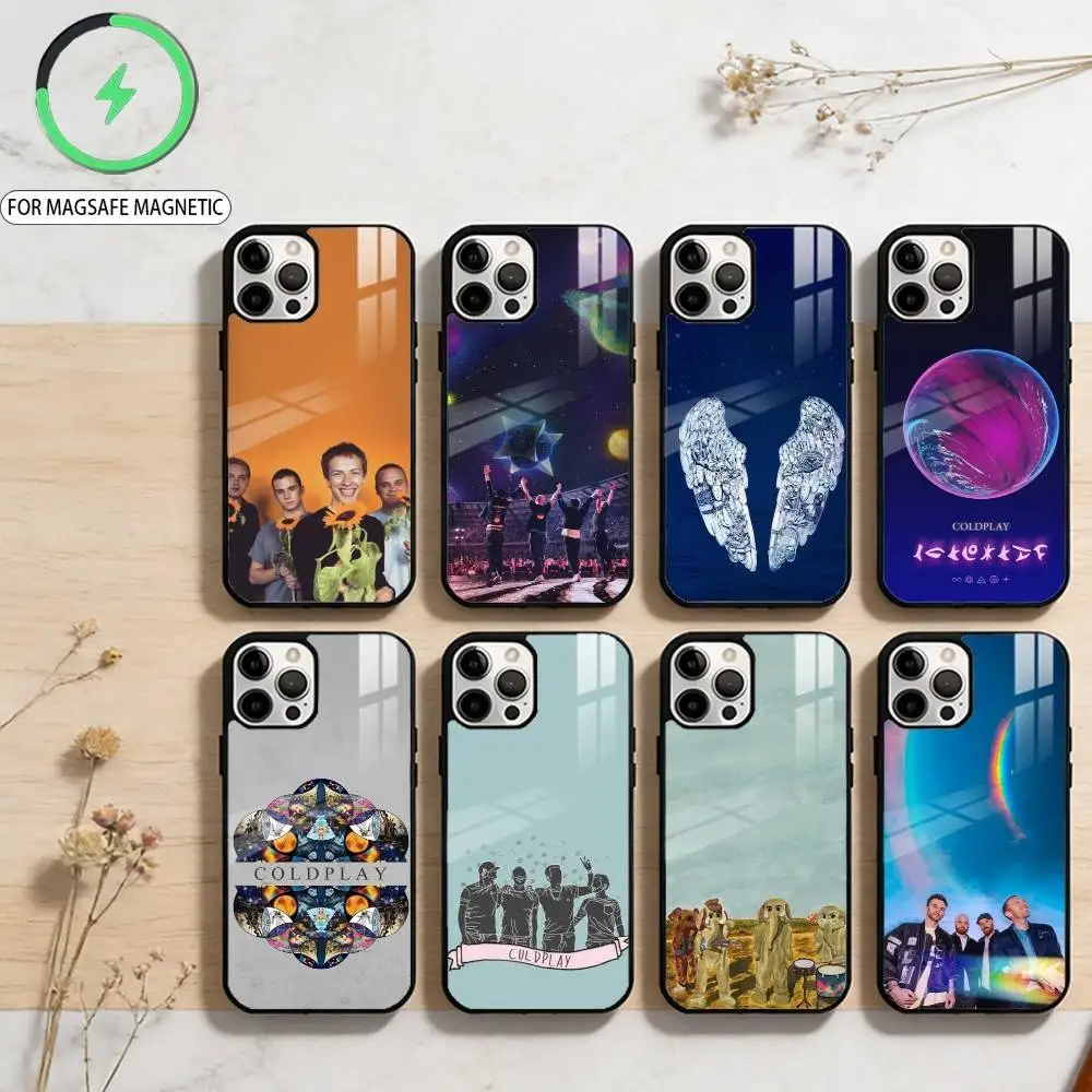 

Hot Band C-Coldplay-AY Phone Case For iPhone17,16,15,14,13,12,11 Plus,Pro Max Magnetic For Magsafe Wireless Charging