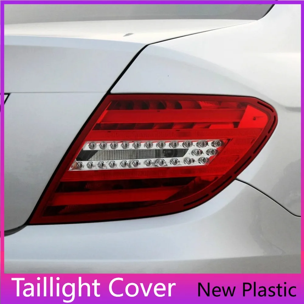 

For Mercedes Benz C Class W204 2011-2014 Year Rear Taillight Cover Transparent Lampshade Lens Shell Body Kit Accessories