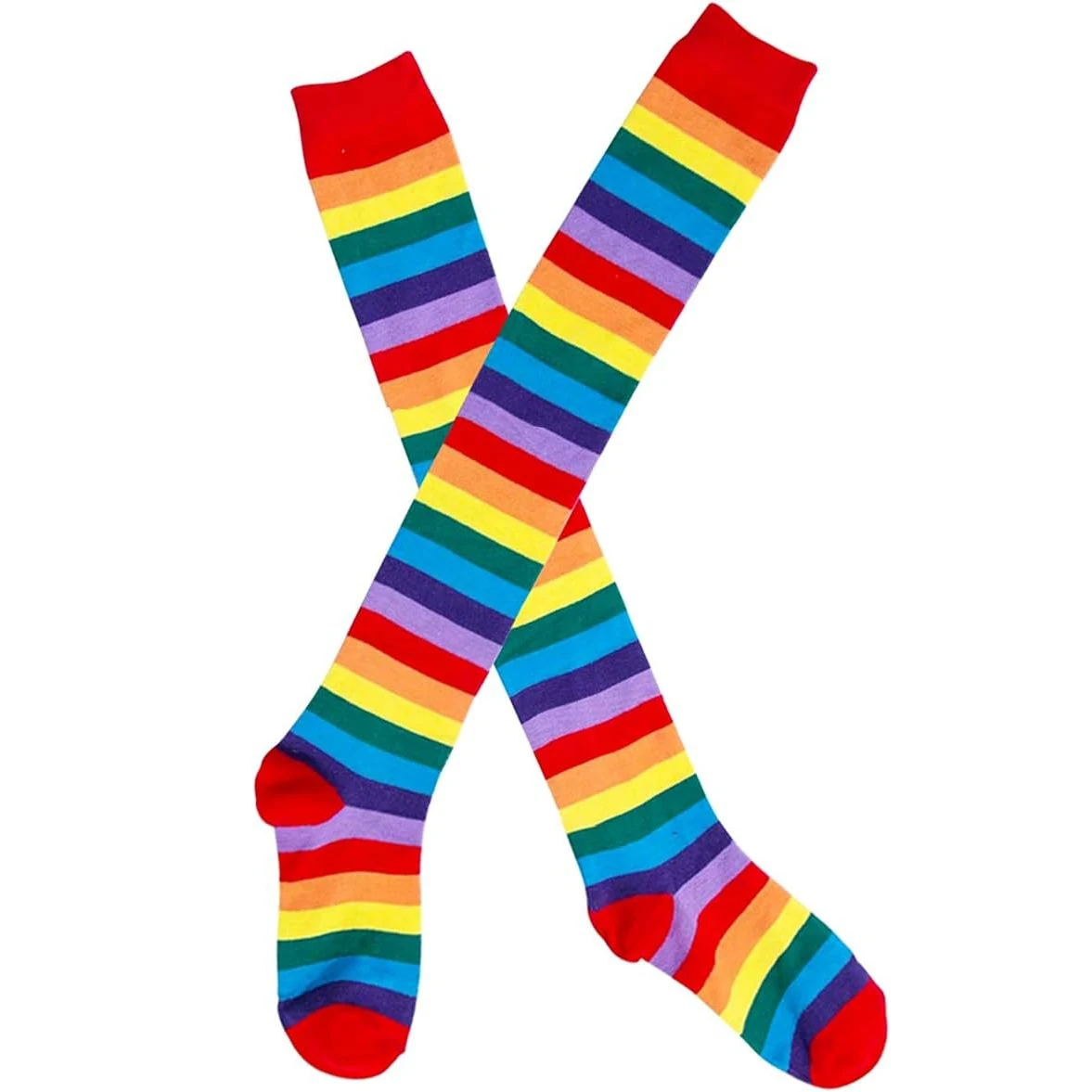 1 Set über Knie Regenbogen handschuhe und Oberschenkel hohe Socken für Mädchen für Cosplay Zubehör Arm Bein wärmer – Detail 2