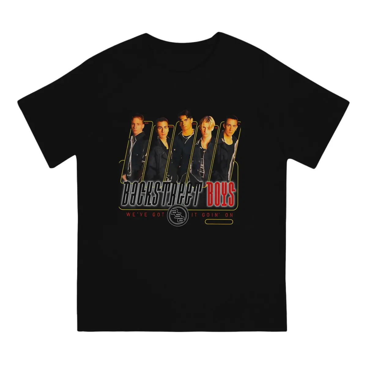 Backstreet Boys Creative TShirt for Men We Round Collar Basic T Shirt Distinctive Birthday Gifts Streetwear