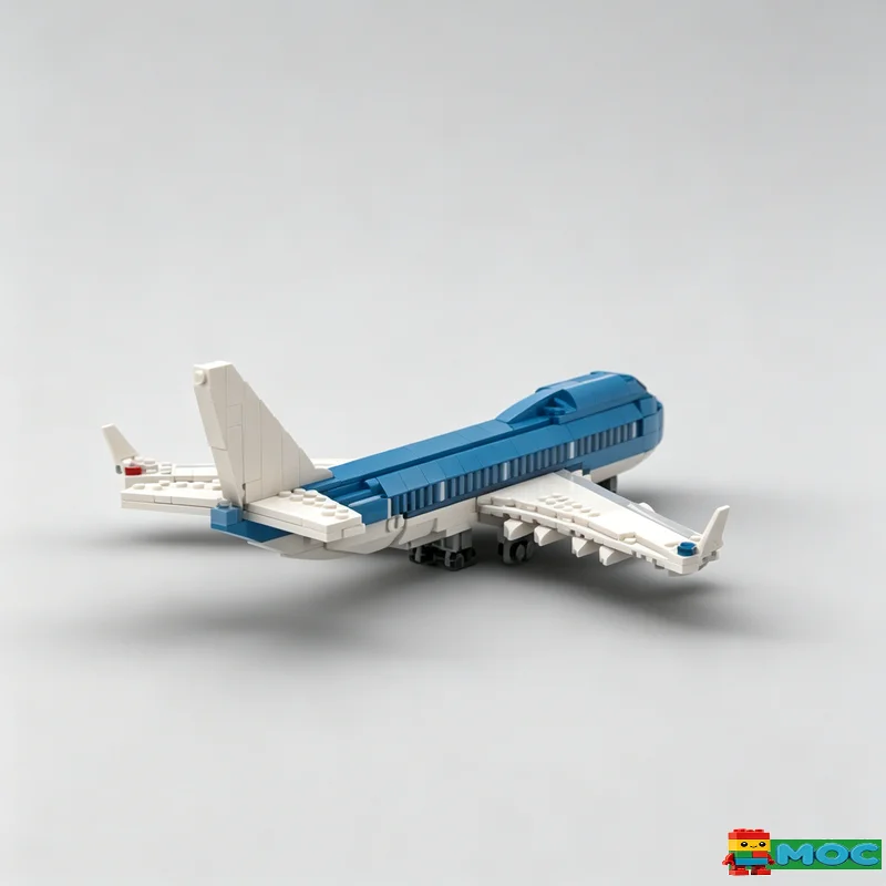 729Parts KLM Boeing 747-400 Commercial Airplane Customize Creative MOC Building Blocks DIY Assembly Educational Toy For Display