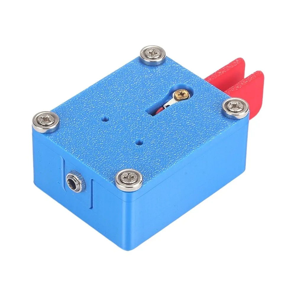 For CW Keyer Switch For Mini Dual Paddle Automatic Key with Mouse Microswitches 91x49x32mm Blue for Radio Operators
