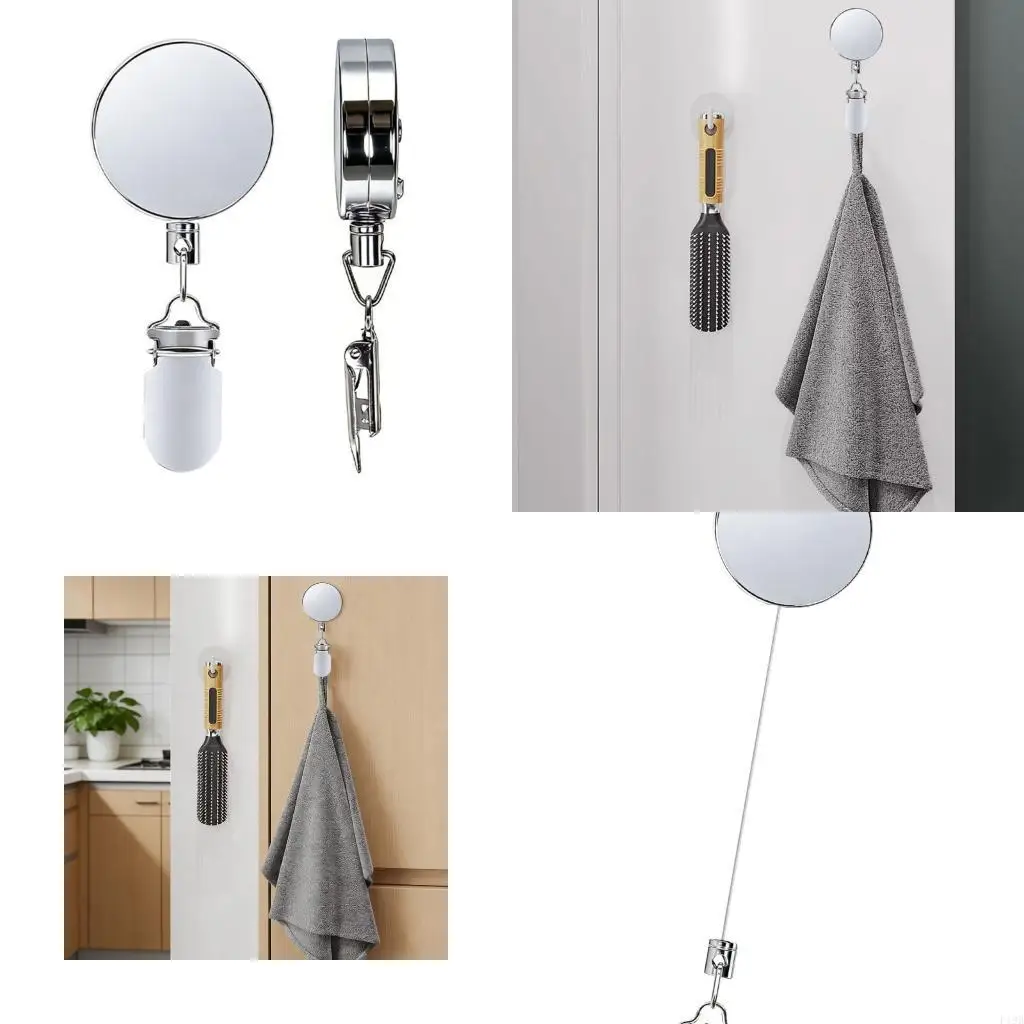 F19B Compacts Expandable Garment Hangers Heavy Type Retractable Towel Wire Rack