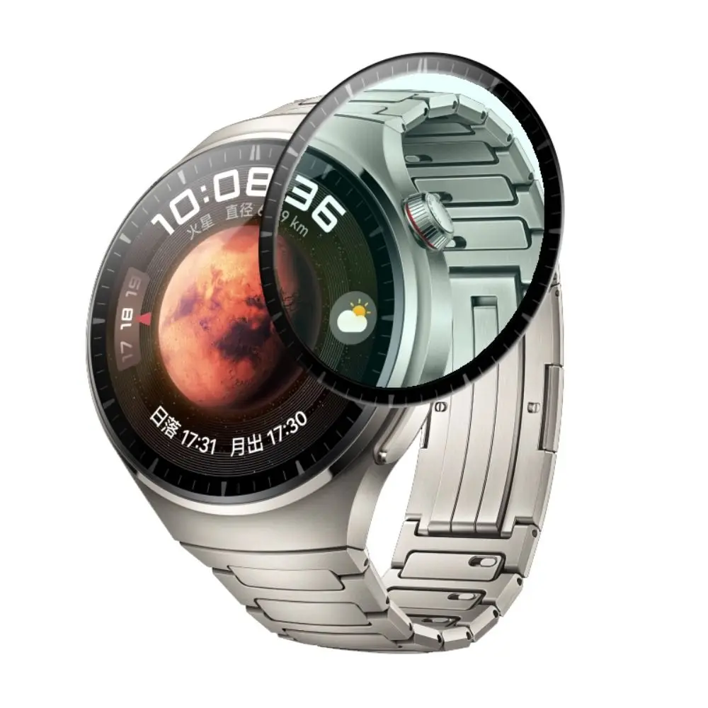 ثلاثية الأبعاد بصمة واقية حامي الشاشة لهواوي ساعة 4 برو ، التغطية الكاملة ، لا غطاء حماية الزجاج ، فيلم واقية ، اكسسوارات ، 5 قطعة