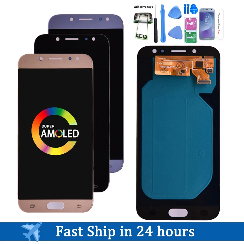 5.5'' AMOLED Display For SAMSUNG J7 Pro J730 LCD For SAMSUNG J7 2017 Display Touch Screen Digitizer J730F