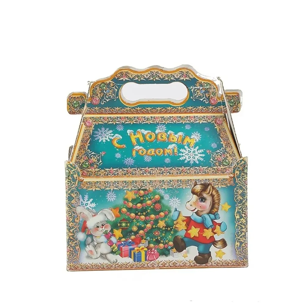 Custom Luxury Christmas Packaging Box｜Transparent Tall Cake Gift Box｜Premium Chocolate Folding Paper Box