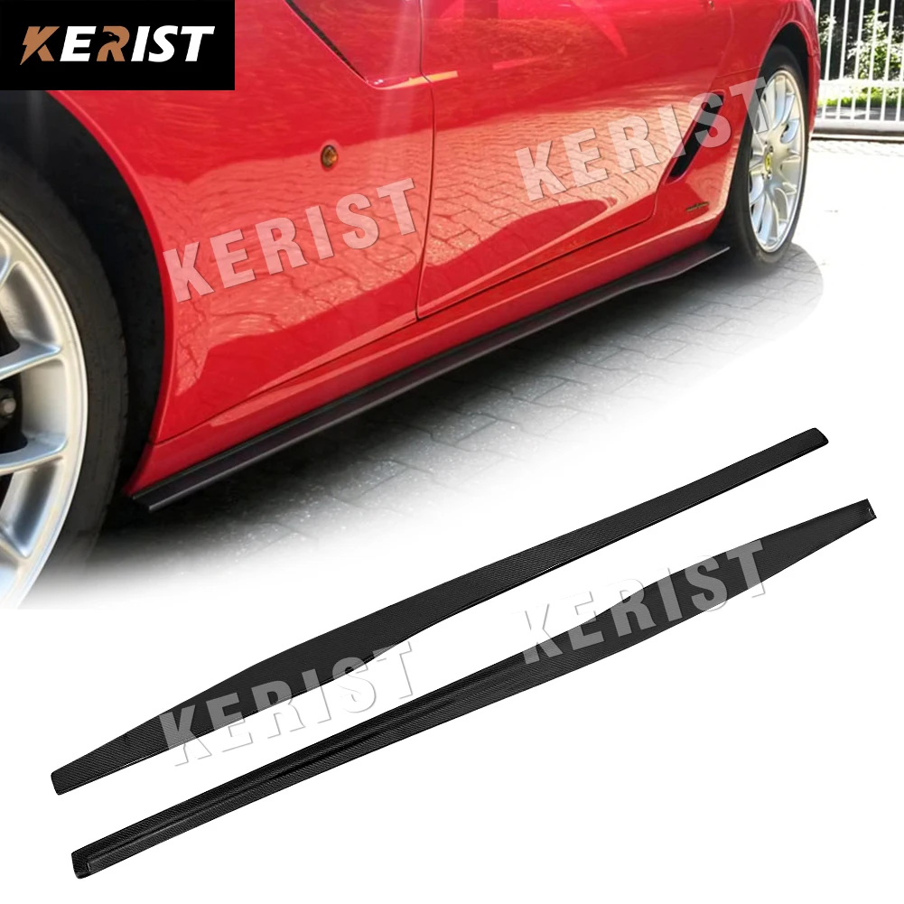 

Carbon Fiber Car Side Skirt Lip Spoiler Ahead Bumper guard Case For Ferrari 599 Coupe 2006 2007 2008 2009 2010 Tuning Part