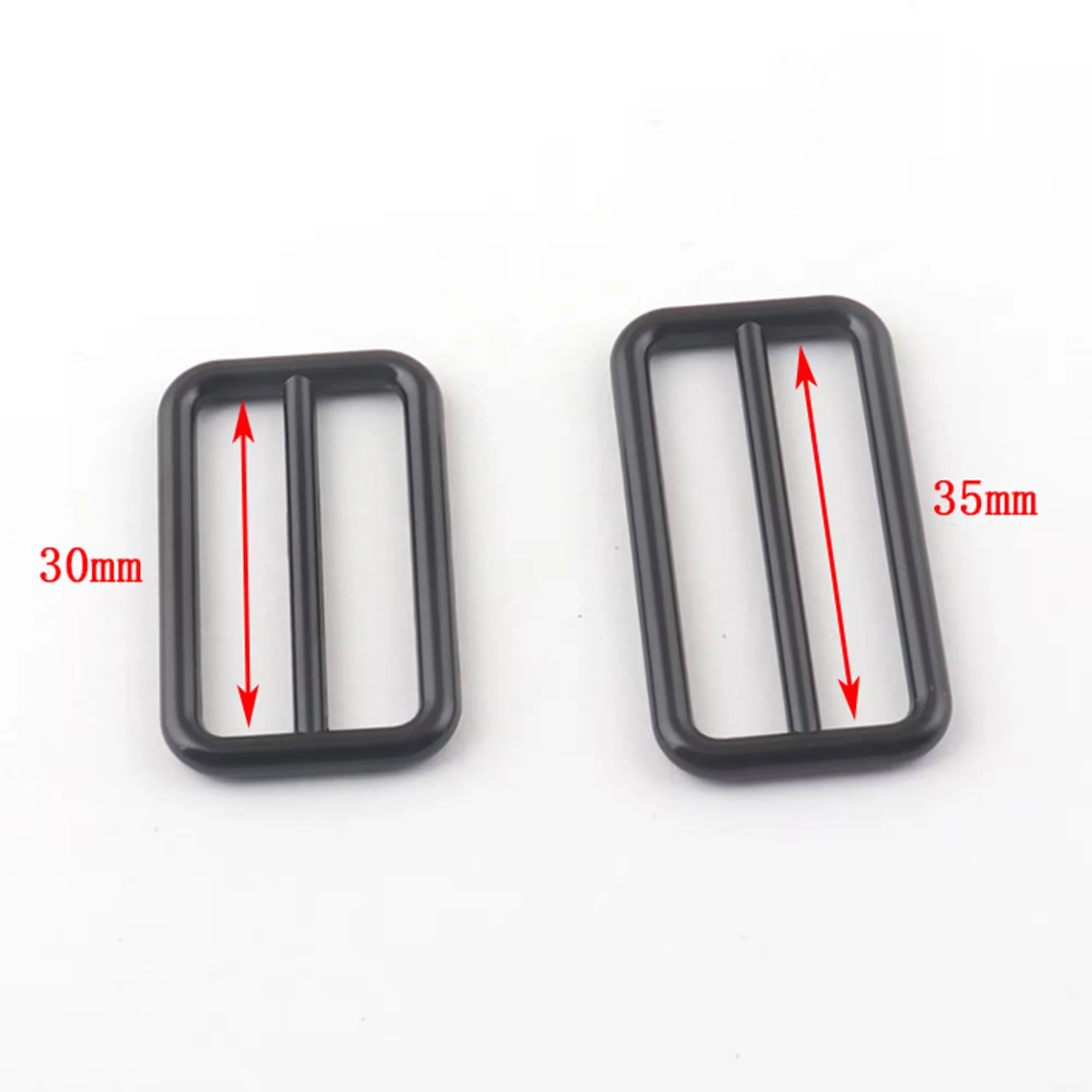 Belt Buckle Strap Fasteners 20mm 25mm 30mm 35mm 38mm 40mm Black slide buckle Adjuster Buckle for Webbing Strap