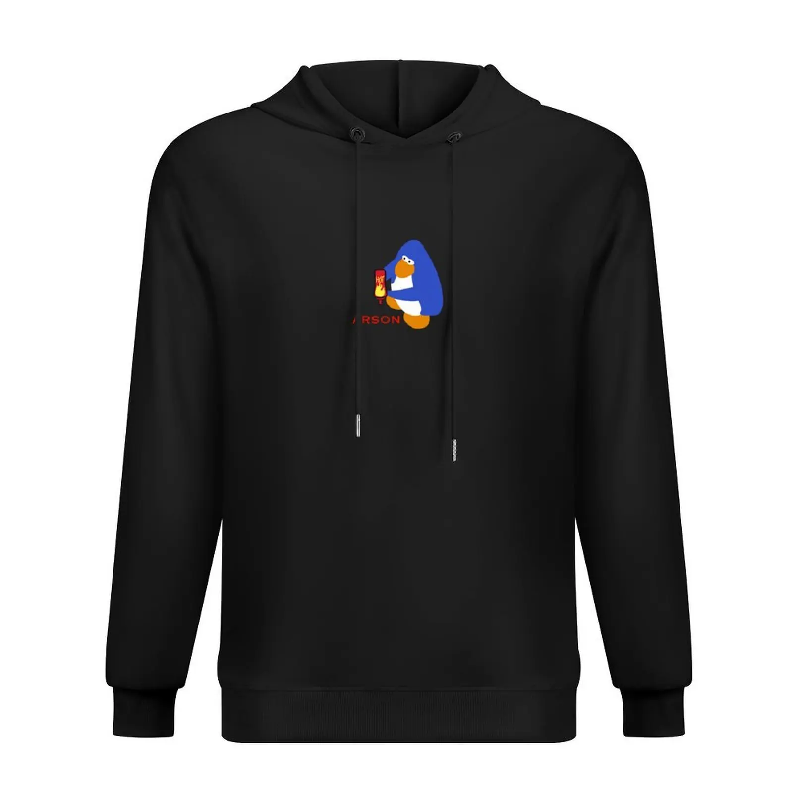 

Club penguin arson hot sauce meme Hoodie men clothing aesthetic clothing fashion men blouse hoodie for men